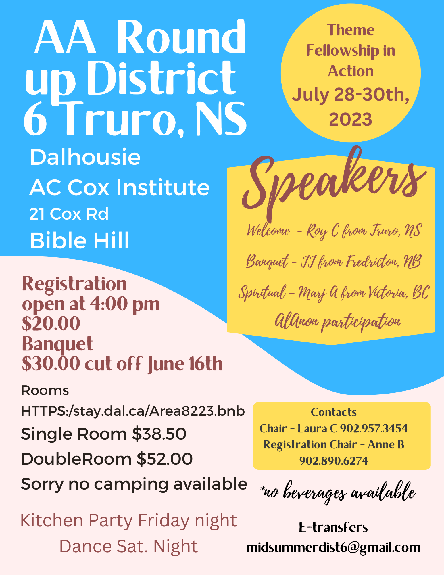 Area 82 Events Alcoholics Anonymous Nova Scotia, Newfoundland and